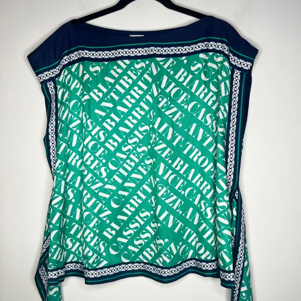 Maeve Anthropologie South of France Tie Top Size XL - Image 3