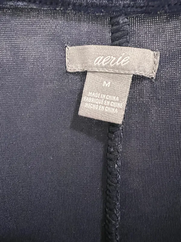 American Eagle Like new velvet valor navy blue jumpsuit - Image 4