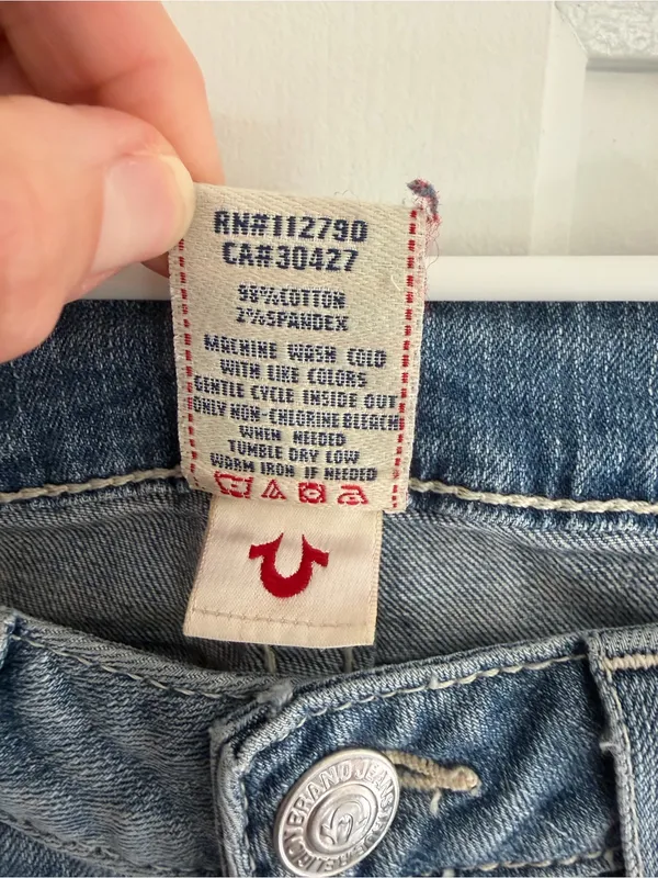 True Religion World Tour‎ Rainbow Stitch Bootcut Jeans 28 Y2K - Image 4