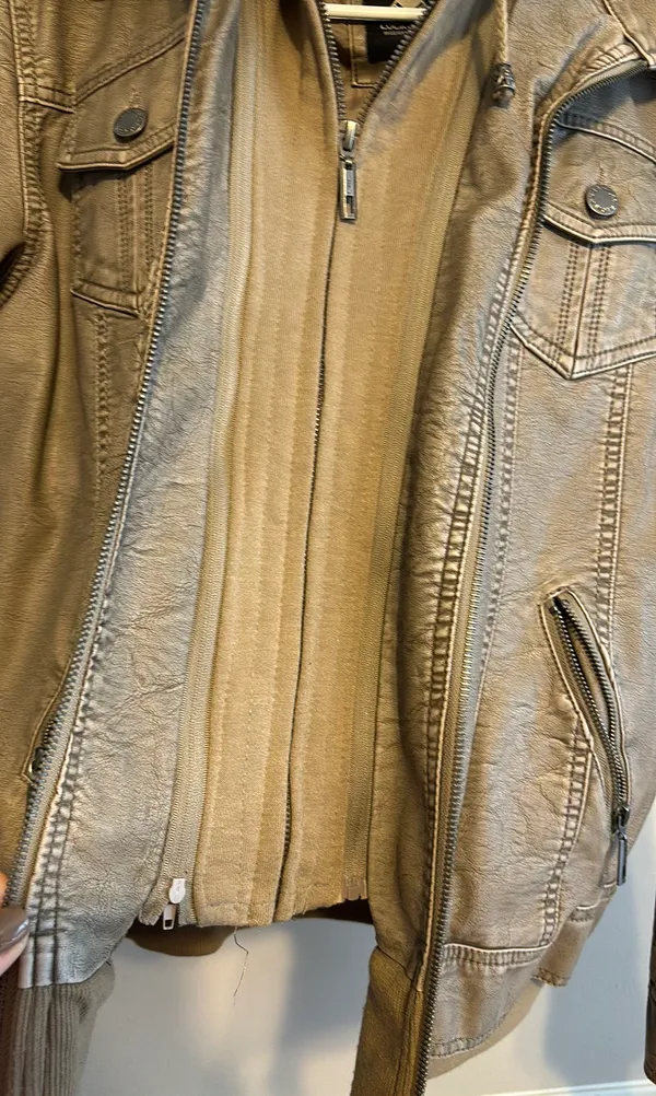 Lock & Love Brown Jacket With Adjustable Hood - Image 2