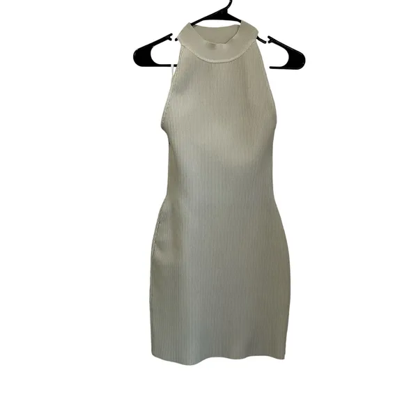 Babaton Aritzia‎ Sculpt Knit Halter Bodycon Mini Dress Womens S - Image 2