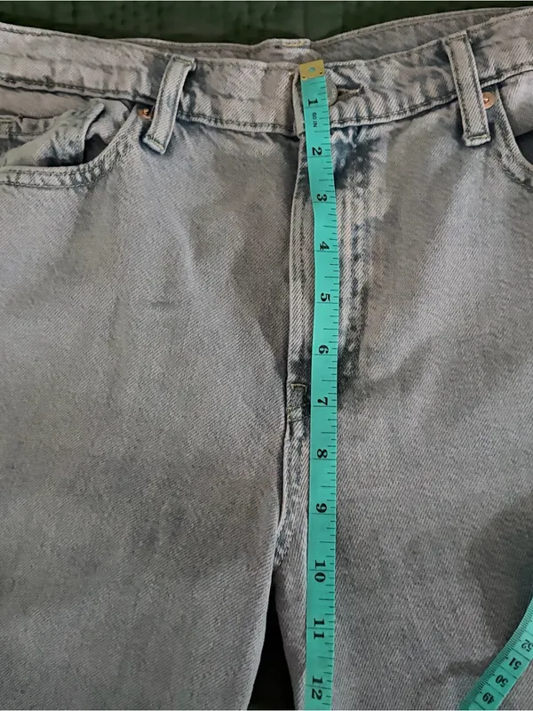 GAP Baggy Mid Rise Ultrasoft Wide Leg Jeans Light Purple Lavender 28 6R - Image 8