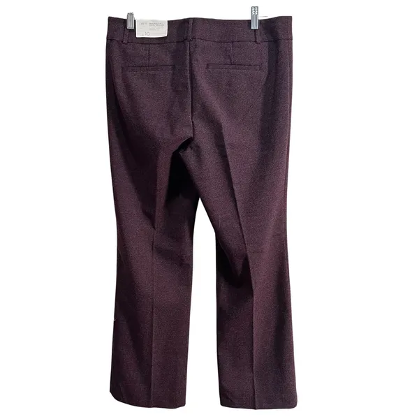 LOFT Original Fit Dress Trouser Woman's Size 10 Maroon Business Professional NWT - Image 9
