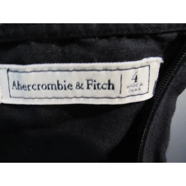 Abercrombie & Fitch Black Wide‑Leg Culotte Jumpsuit Women’s Size 4 Sleeveless - Image 10