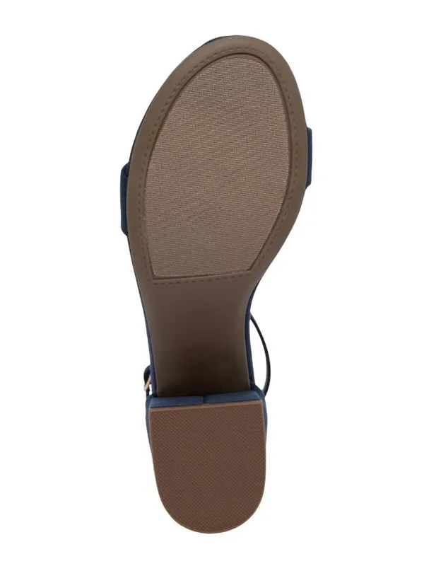NWT Sugar Noelle Block Heel Dress Sandals SGR-NOELLE 7 Navy Blue 5.5M - Image 5