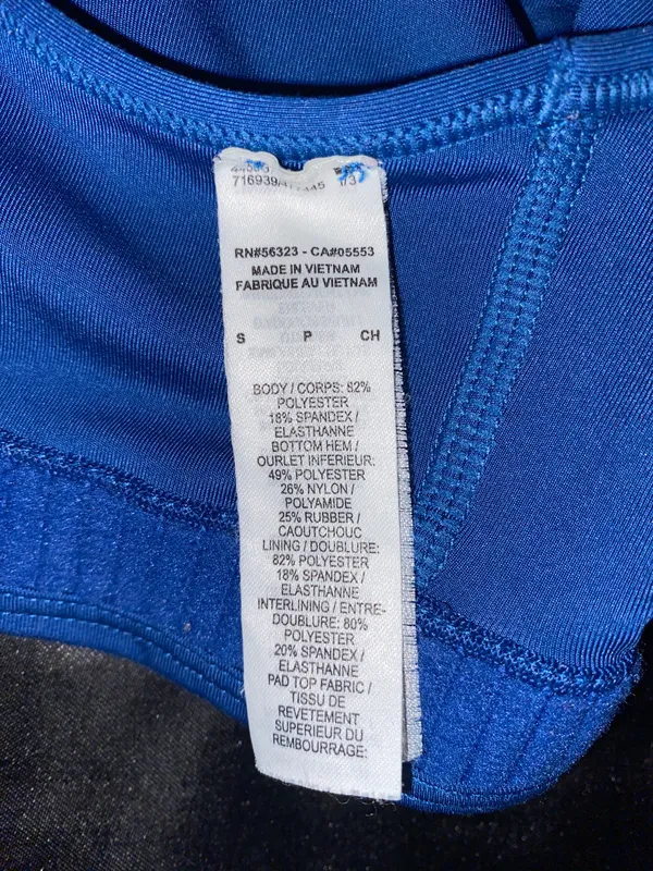 Nike Blue Sports Bra - Image 2