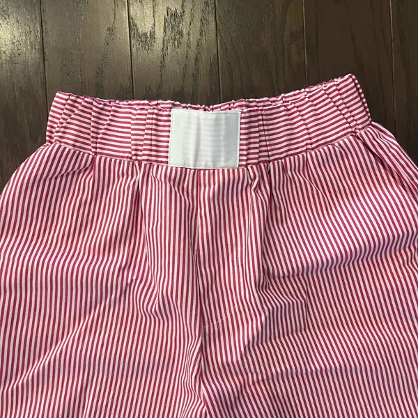 Cider Pink and White Striped Casual Pants - Image 2