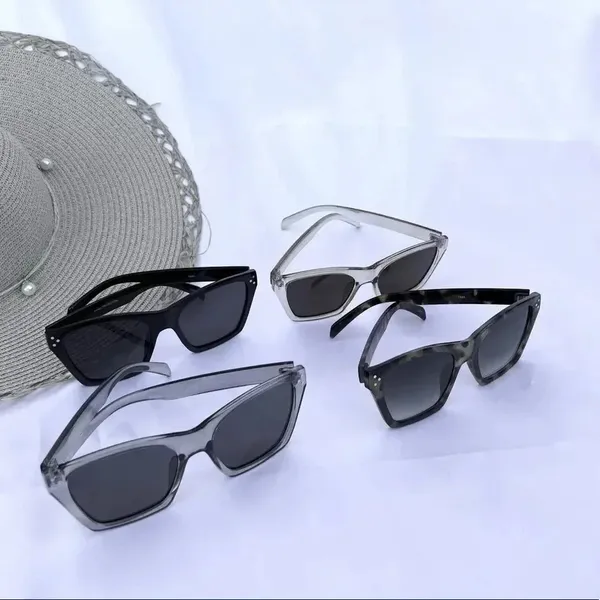 Sunglasses Clear Gray Frame 100% UV Protection - Image 4