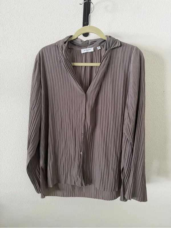 Artizia Babaton Collector Shirt Blouse in Turner Taupe - Image 9
