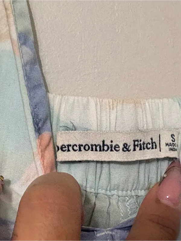 Abercrombie & Fitch Floral Sundress Sleeveless Mini Dress Blue Size S - Image 5