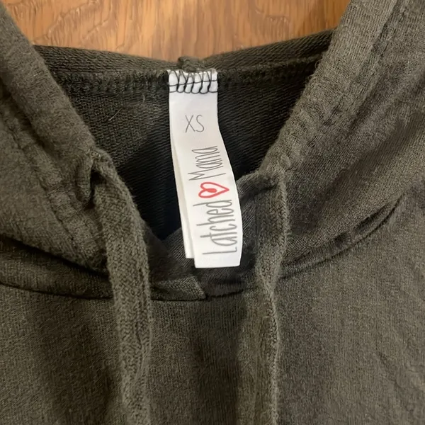 Latched Mama Cloud Nursing Hoodie Olive XS‎ - Image 5