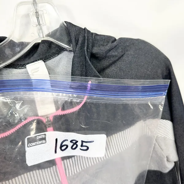 Fabletics XL Seamless Jacket Tory Cropped Gray Pink Full Zip‎ Athletic 1685 - Image 10
