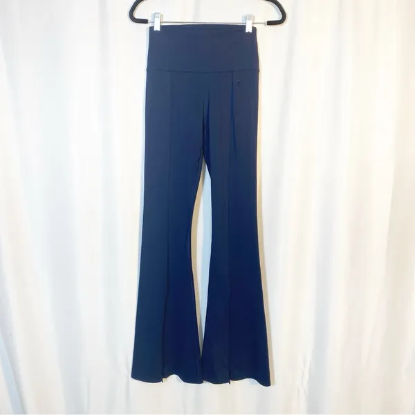 P. E. Nation Full Force Flare Pants Leggings High Rise Navy Blue - Image 3