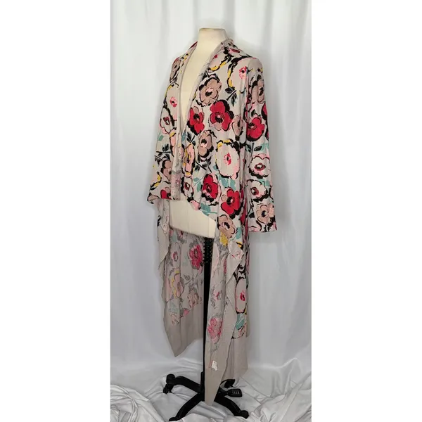 Anthropologie SPARROW Flora Exemplar Long Duster Cardigan‎ Sweater Linen Medium - Image 5