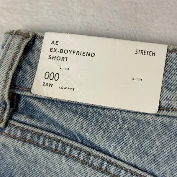 American Eagle Ex-Boyfriend Short Light‎ Wash Distressed Denim 000 23W 41979022 - Image 11