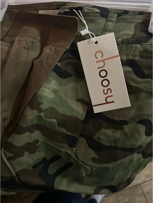 Choosy Trousers in Olive and Camo - Image 8