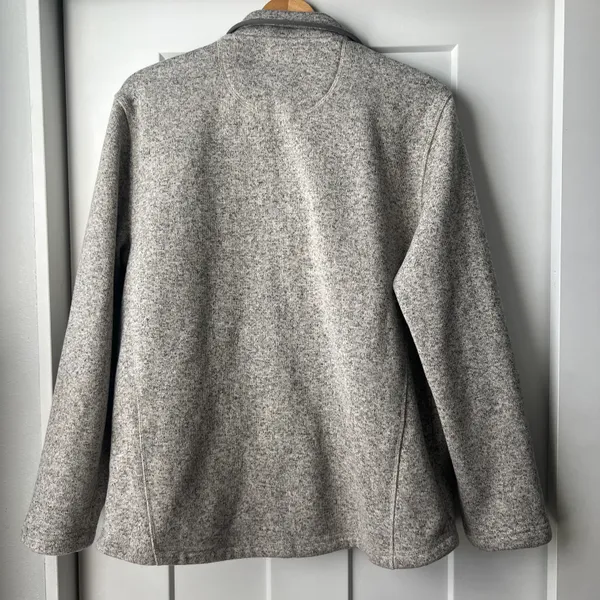 L. L. Bean Tan Full Zip Fleece Jacket - Image 7