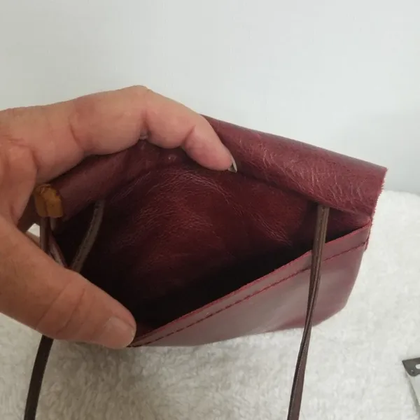 Genuine Leather mini crossbody Brown - Image 4