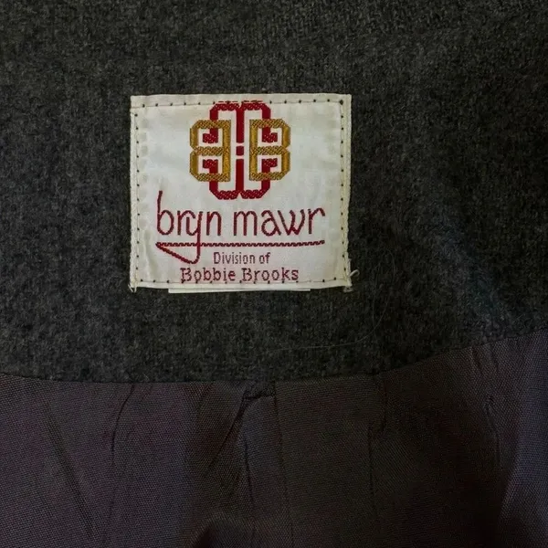 Vintage 70’s Gray Crested Wool Blazer Sz M Preppycore - Image 9