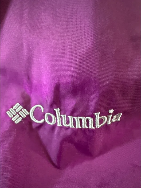 Columbia Women's XL Lightweight Purple Nylon Windbreaker - Image 2