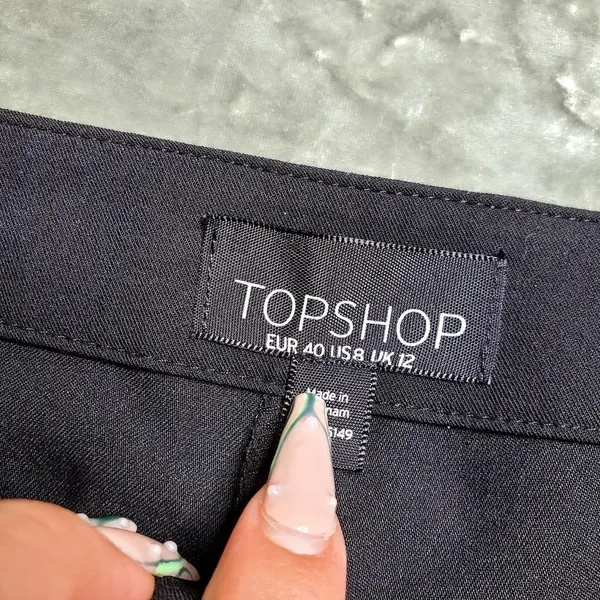 Topshop Black‎ Flare Slacks - Image 8