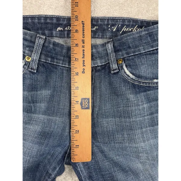 Y2K 7 For All Mankind "A" Pocket Bootcut Women's Jeans Size 28 - Image 10