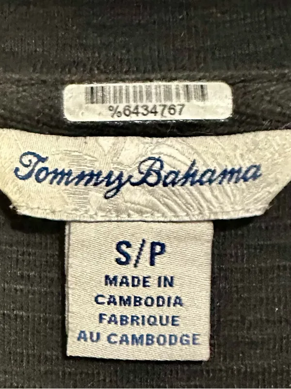 Tommy Bahama Black Scoop Neck Short Sleeve Tee - Image 2