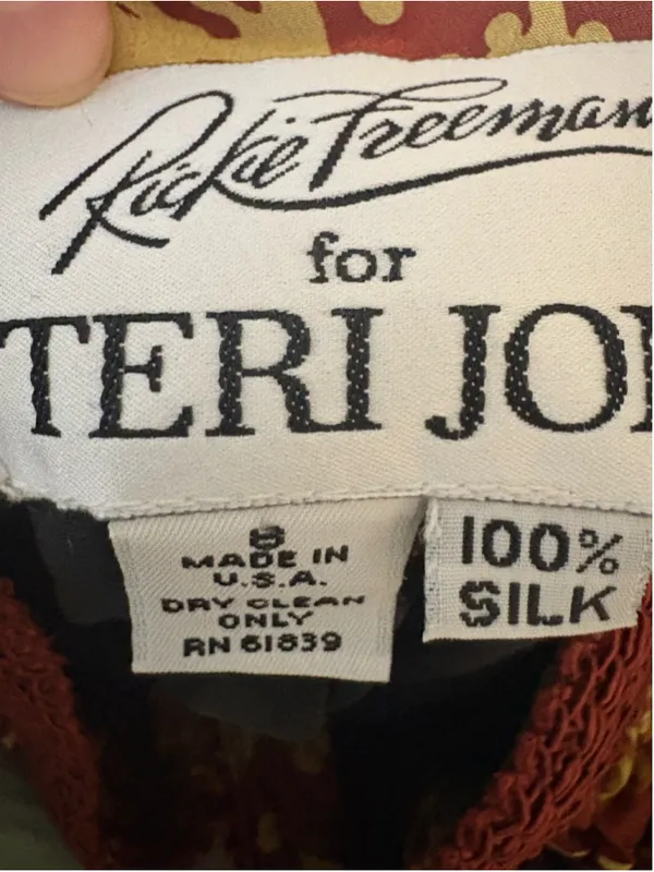 Rickie Freeman Teri Jon New Silk Skirt Set Brown Size 8 - Image 3