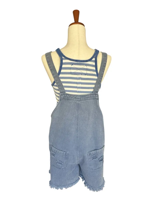 POL distressed Boho slouchy overalls - Image 9