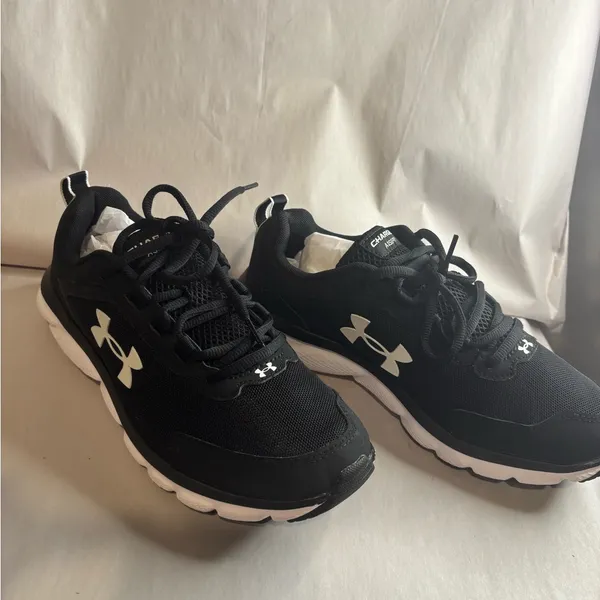 Under Armour Black Sneakers with White Logo - Image 3