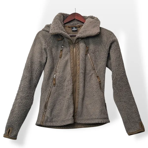 KUHL Women Full Zip Fleece Flight Jacket S Gorpcore Outdoor Hiking Utility Trail - Image 2