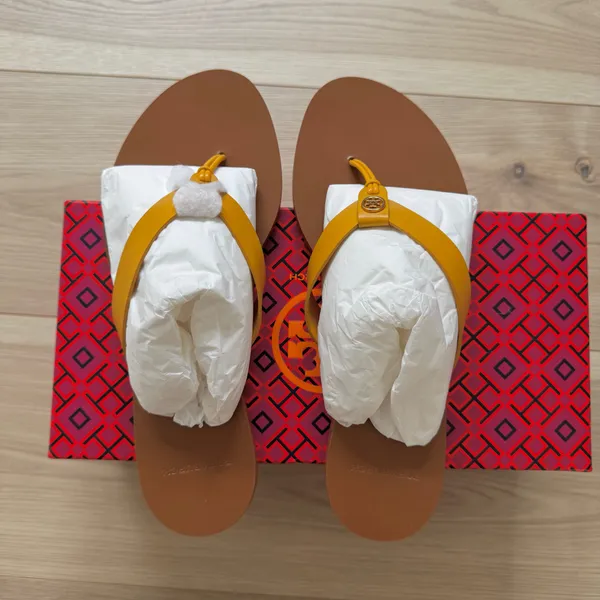 Tory Burch Manon Sandals Yellow - Image 3