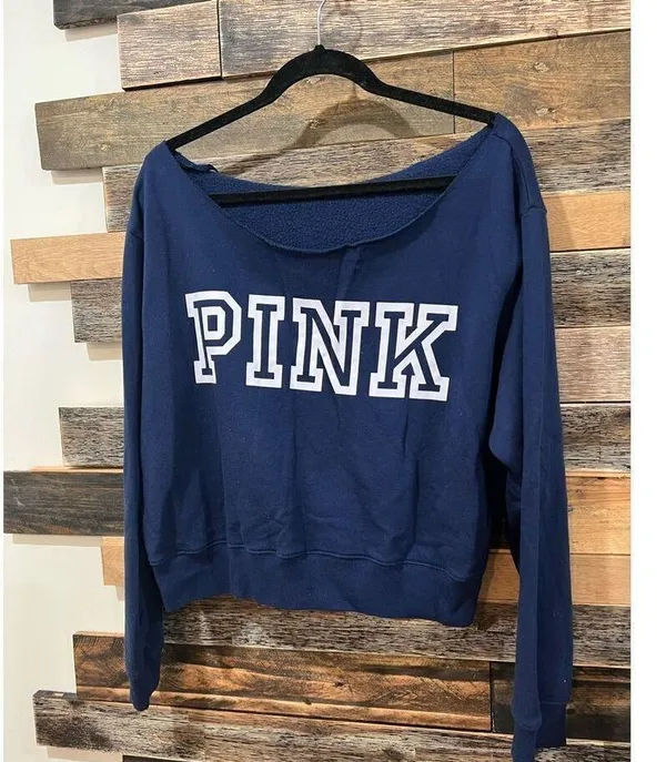 Victoria Secret Pink Everyday Lounge Off Shoulder boat neck sz XL - Image 3