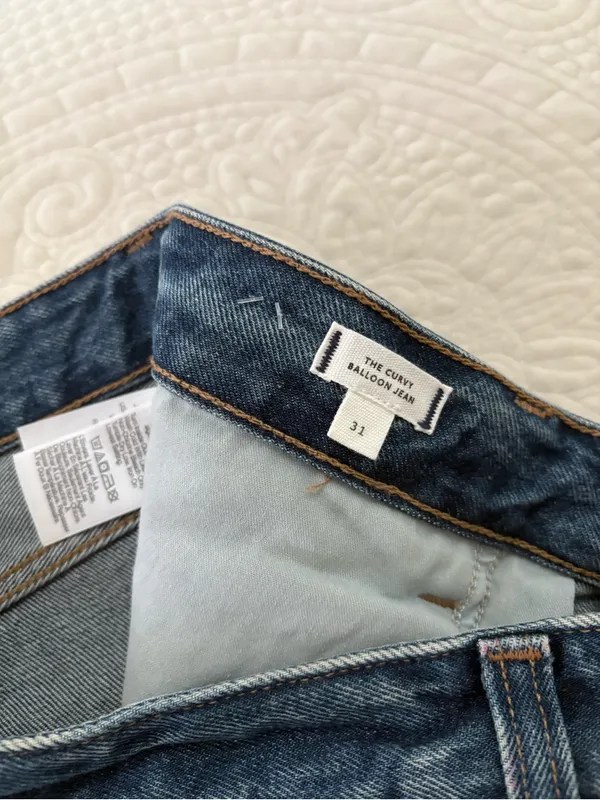NWT Madewell The Curvy Balloon Jean in Greendale Wash Size 31 - Image 9