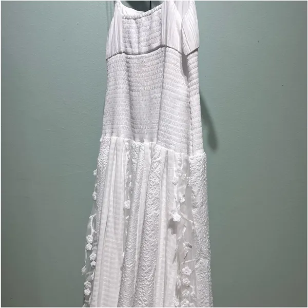NWT Anthropologie Maeve Sleeveless Embellished Smocked Midi Dress - Image 3