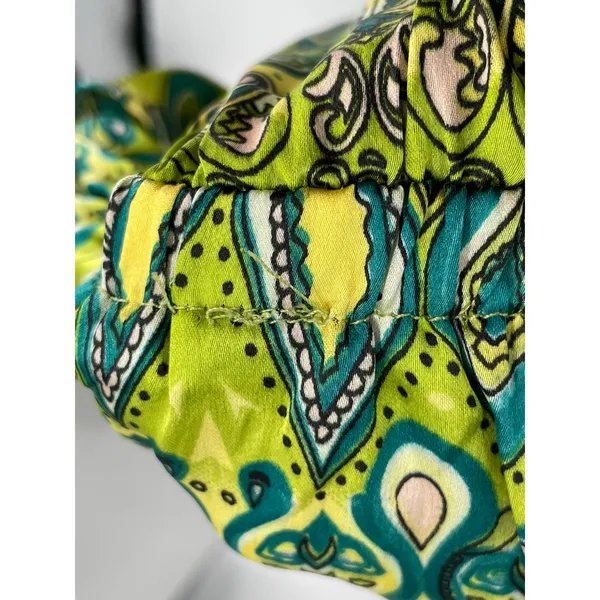 Classique Green Yellow High Low Strapless Summer Dress Wedding Guest Fit Size M - Image 10