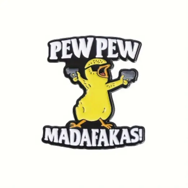 Cute‎ Cartoon Yellow Duck Enamel Pin Zinc Alloy Unplated Simple Pin - Image 8
