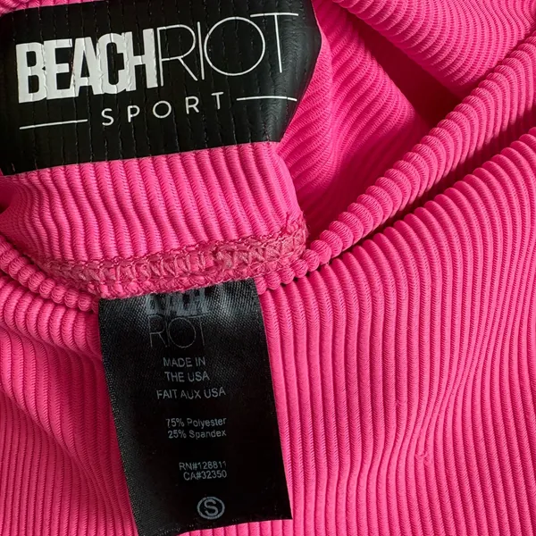 Beach Riot Sport Hot Pink Leggings Size Small - Image 5