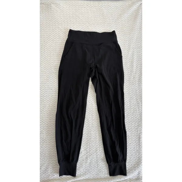 Lululemon Align High Rise Jogger Black Nulu Yoga Pants Size 6 LW5BPXS - Image 3