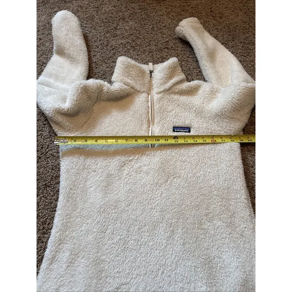 Patagonia Los Gatos 1/4 Zip Fleece Pullover Sweatshirt Women's S Cream Beige - Image 4