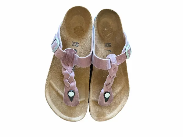 Replace Pics Birkenstock NEW Unisex Gizeh Braided Oiled Sandal Size 40 aka 9/7 - Image 2