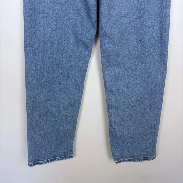 Levi's Ribcage Straight Ankle Jeans Medium Indigo Blue Highest Rise Size 26 - Image 10