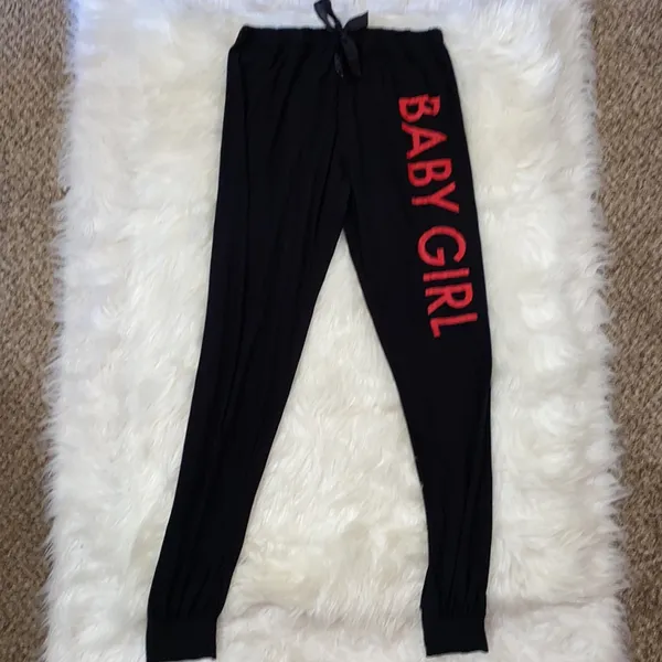 Charlotte Russe Red and Black Babygirl Sequin Print Pajama Set - Image 5