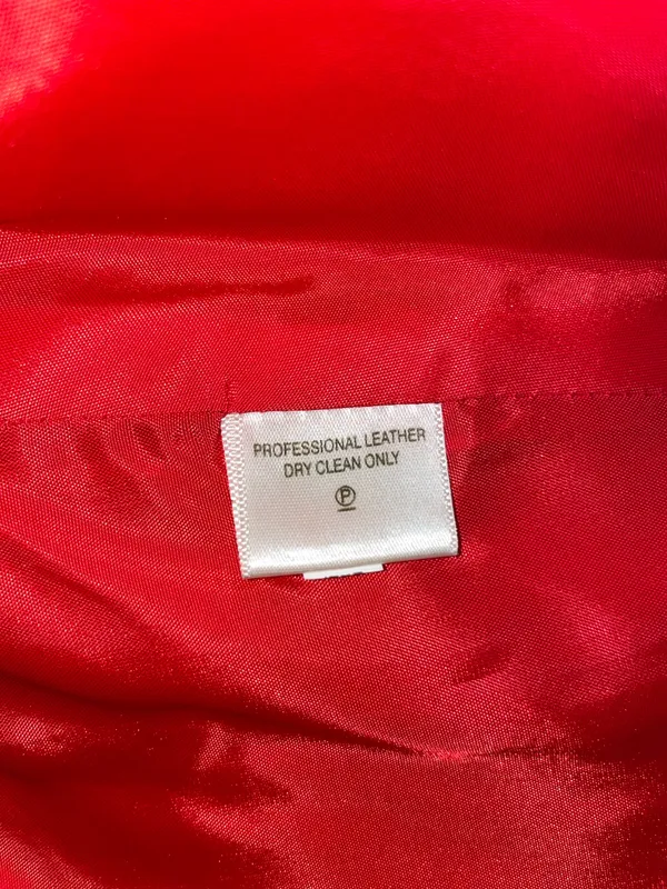 Tommy Bahama Red Leather Coat - Image 7