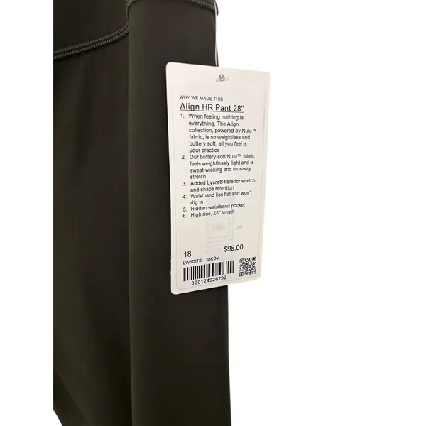 NWT Lululemon Align HR Pant 28” Dark Olive Size 18 Authentic ( SOLD OUT) - Image 7