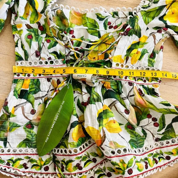 Farm Rio 100% cotton fruit orchid blouse NEW - Image 7