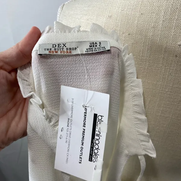Dex the Suit Shop Ivory top size small White - Image 12