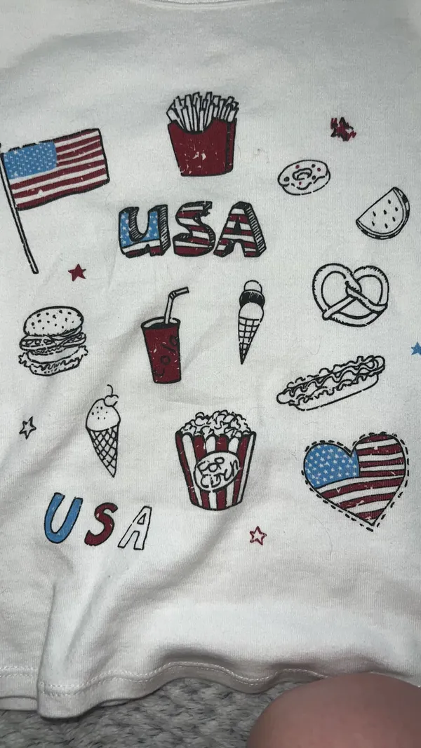 Altard State Graphic Tee Cropped USA - Image 3