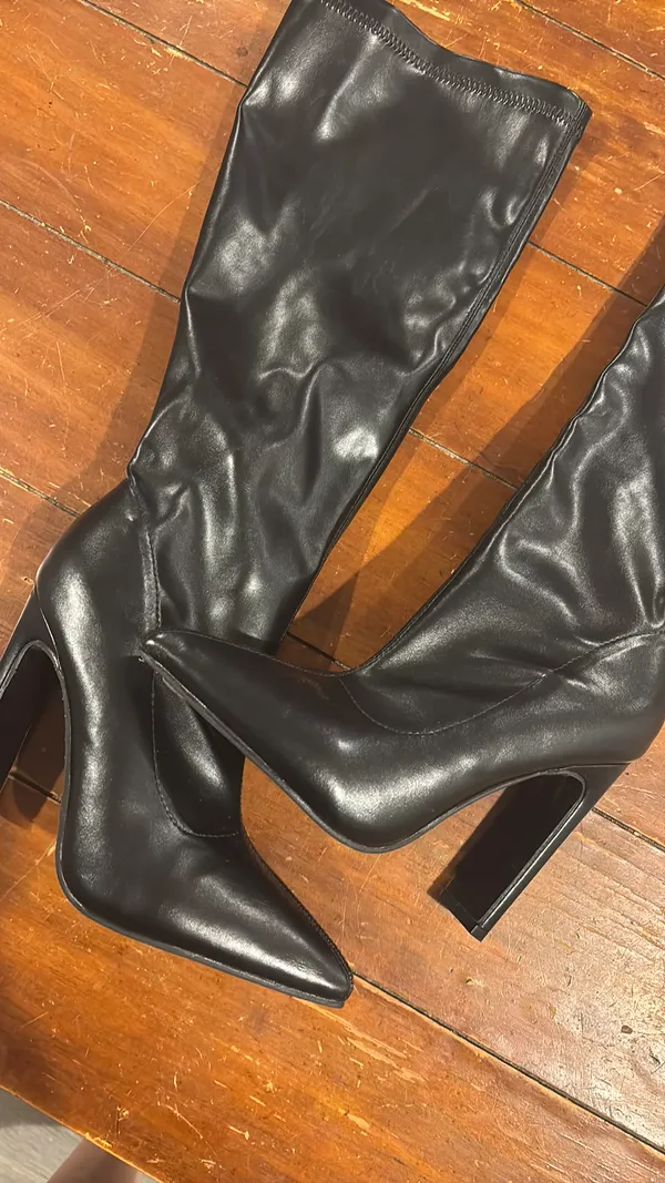 Knee-high Leather Boots👢 - Image 3