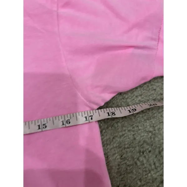 Aviator nation Neon Pink Bolt Cropped Boyfriend Tee women's small - Image 9